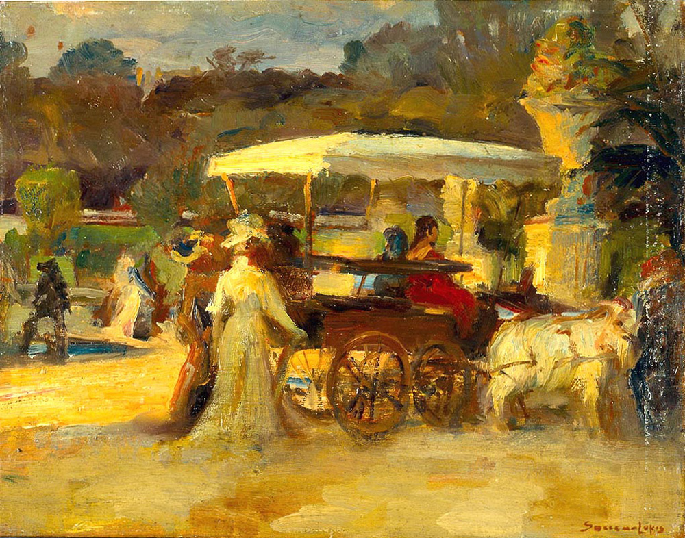 a garden in paris
